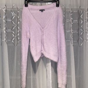 Wild Fable Lavender/ Purple Fluffy Cardigan